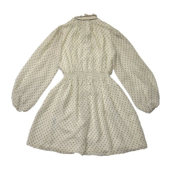 NWT Sandro Rosalie in Blanc Blue Swiss Dot Mini Dress 36 / US 4 $395 - Picture 9 of 10